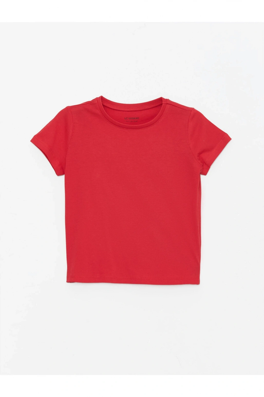 Bisiklet Yaka Basic Kısa Kollu Kız Çocuk Tişört