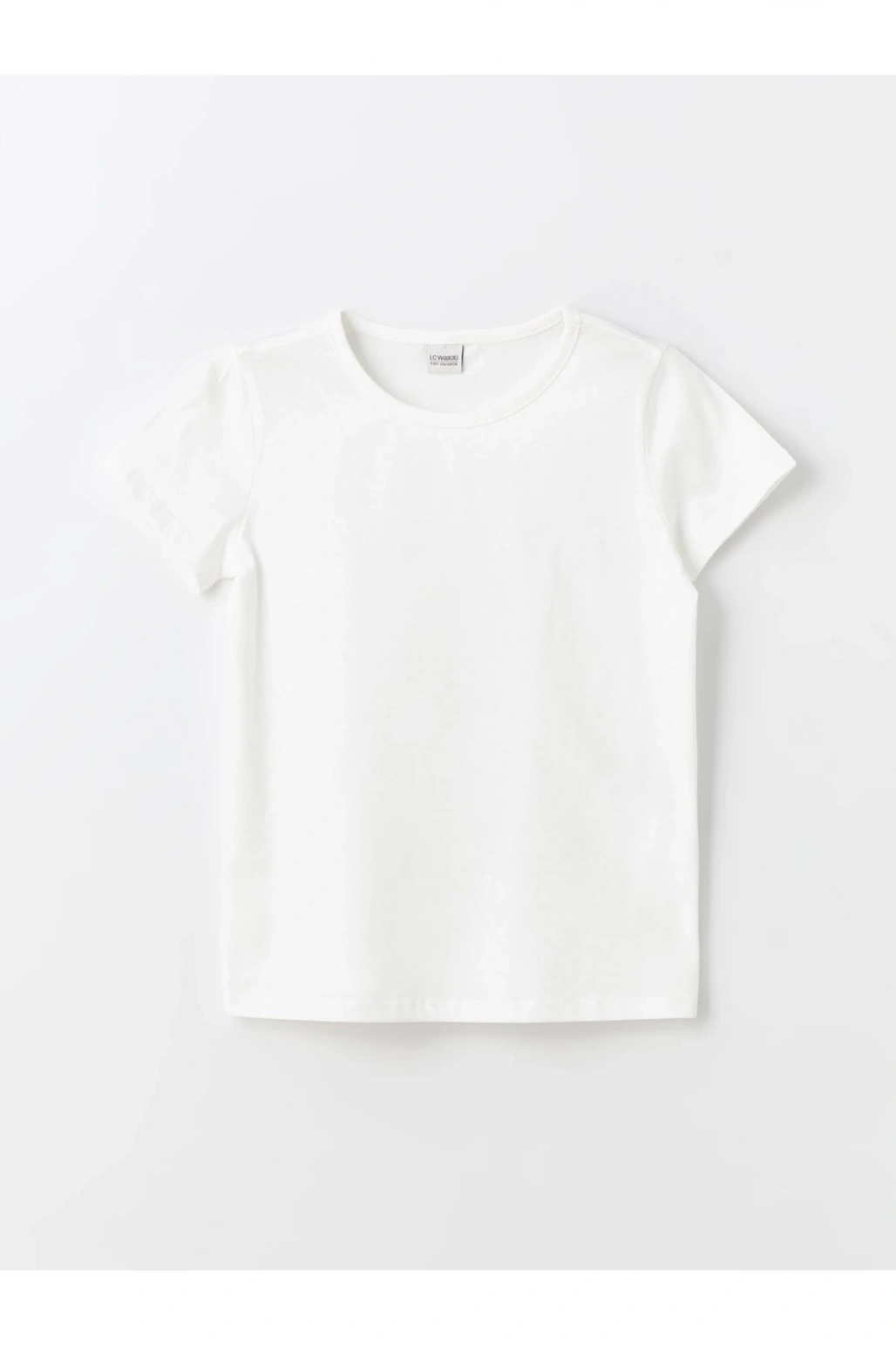 Bisiklet Yaka Basic Kısa Kollu Kız Çocuk Tişört