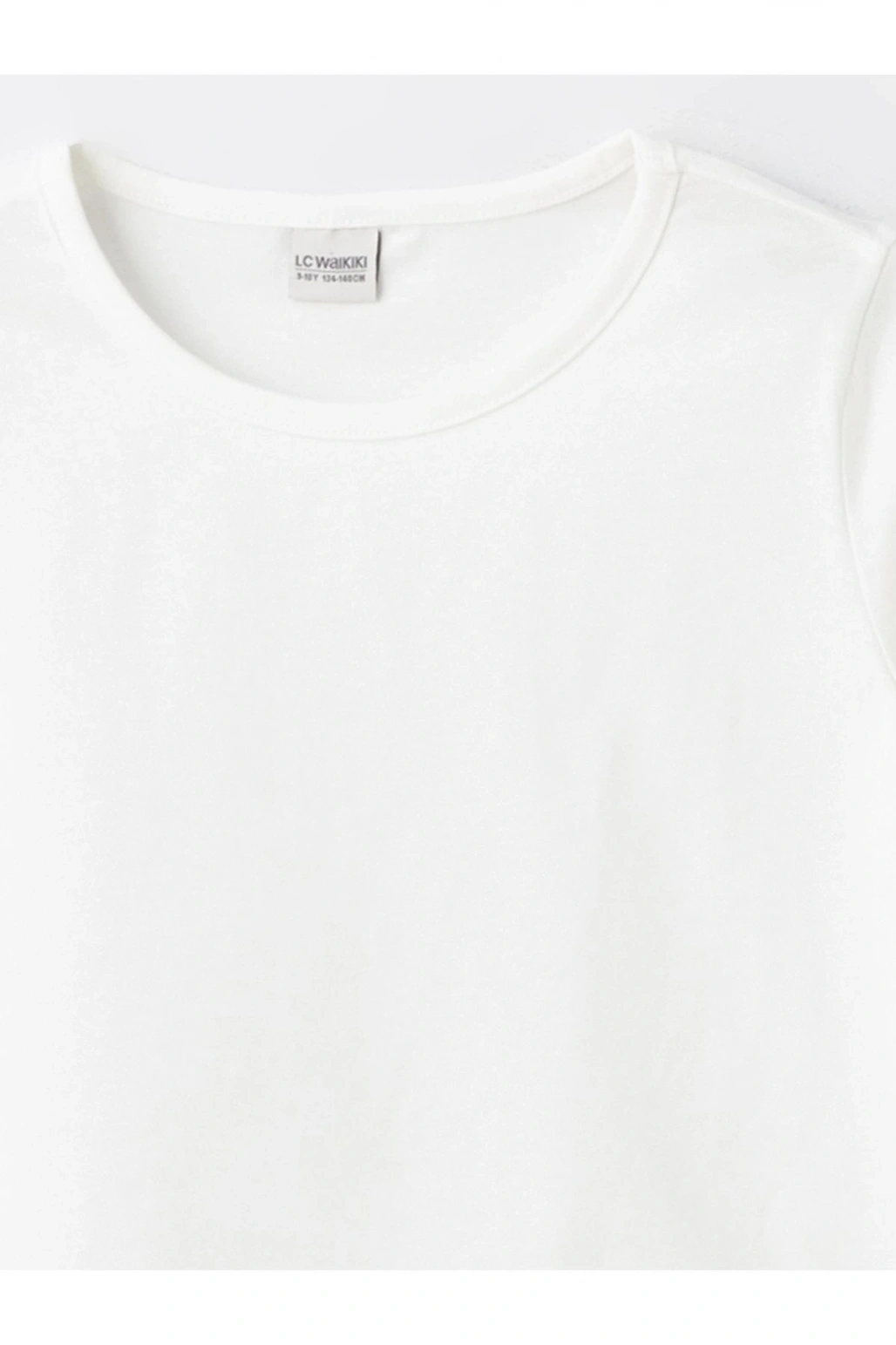 Bisiklet Yaka Basic Kısa Kollu Kız Çocuk Tişört