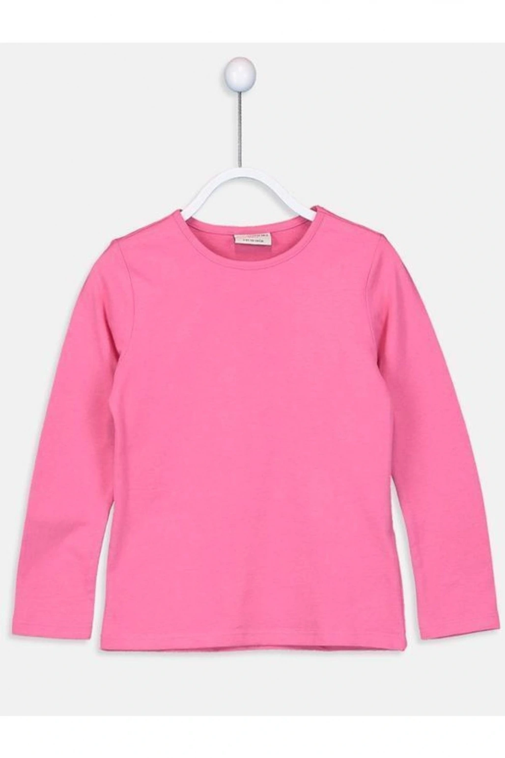 Bisiklet Yaka Basic Uzun Kollu Kız Çocuk T-shirt