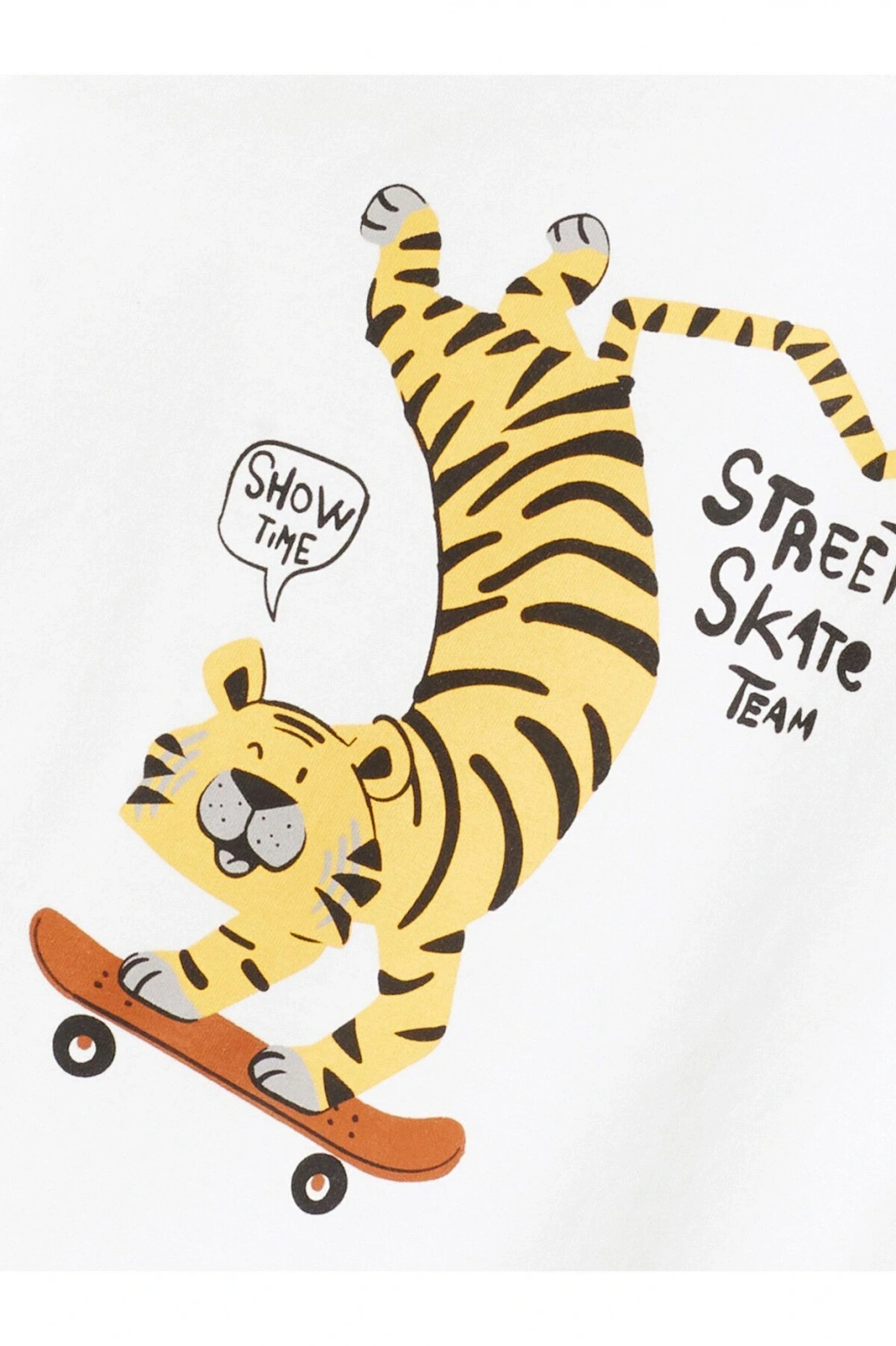 Bisiklet Yaka Baskılı Erkek Bebek Tişört ve Şort 2li Takım