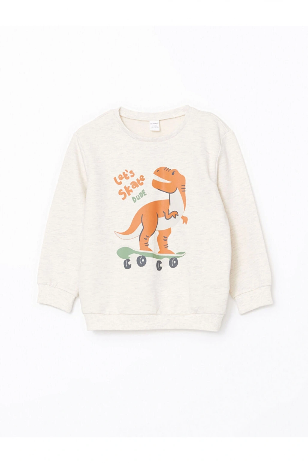 Bisiklet Yaka Baskili Erkek Cocuk Sweatshirt ve Esofman Alt 2li Takim - S56809Z1