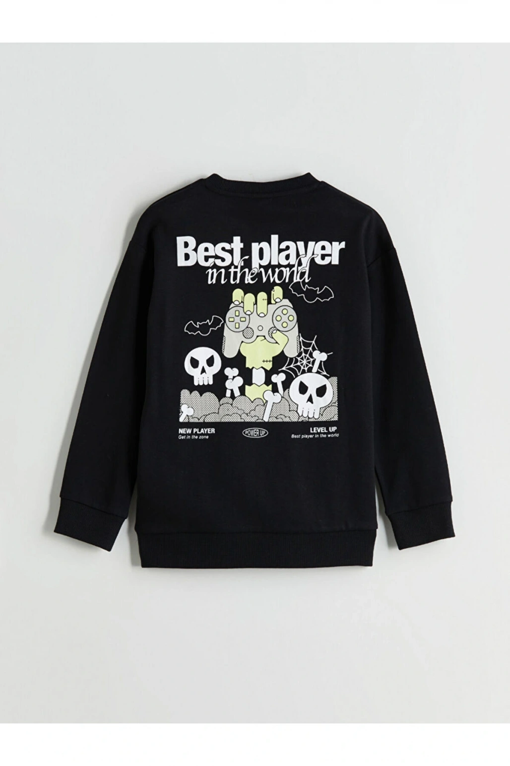 Bisiklet Yaka Baskılı Erkek Çocuk Tişört