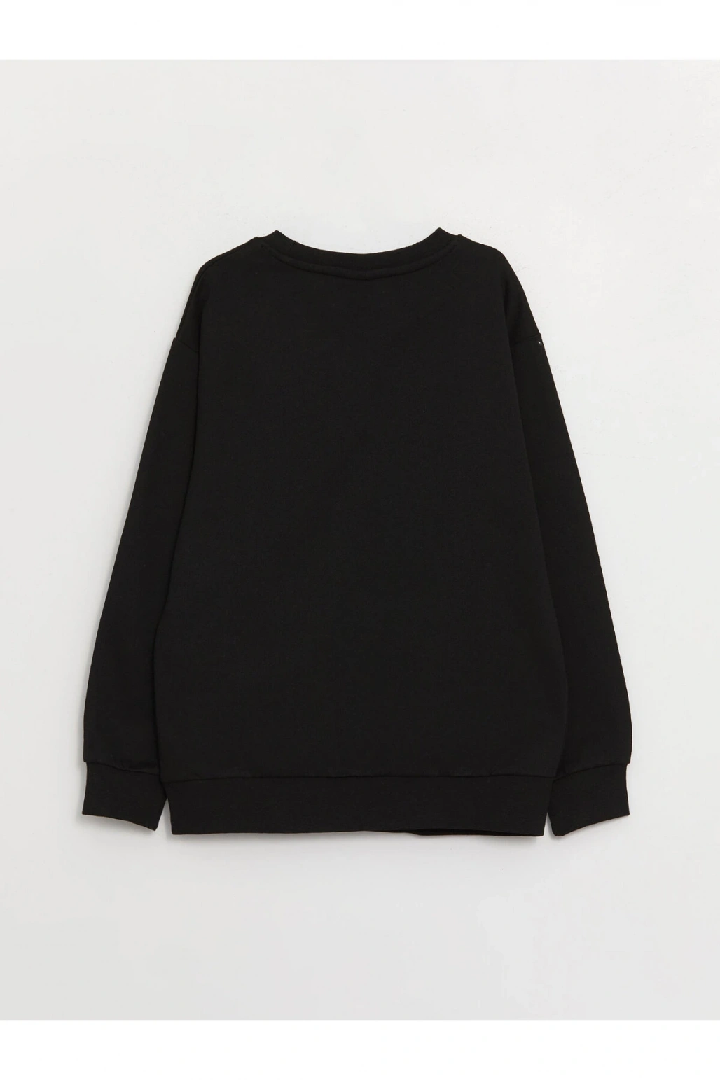 Bisiklet Yaka Baskılı Uzun Kollu Erkek Çocuk Sweatshirt