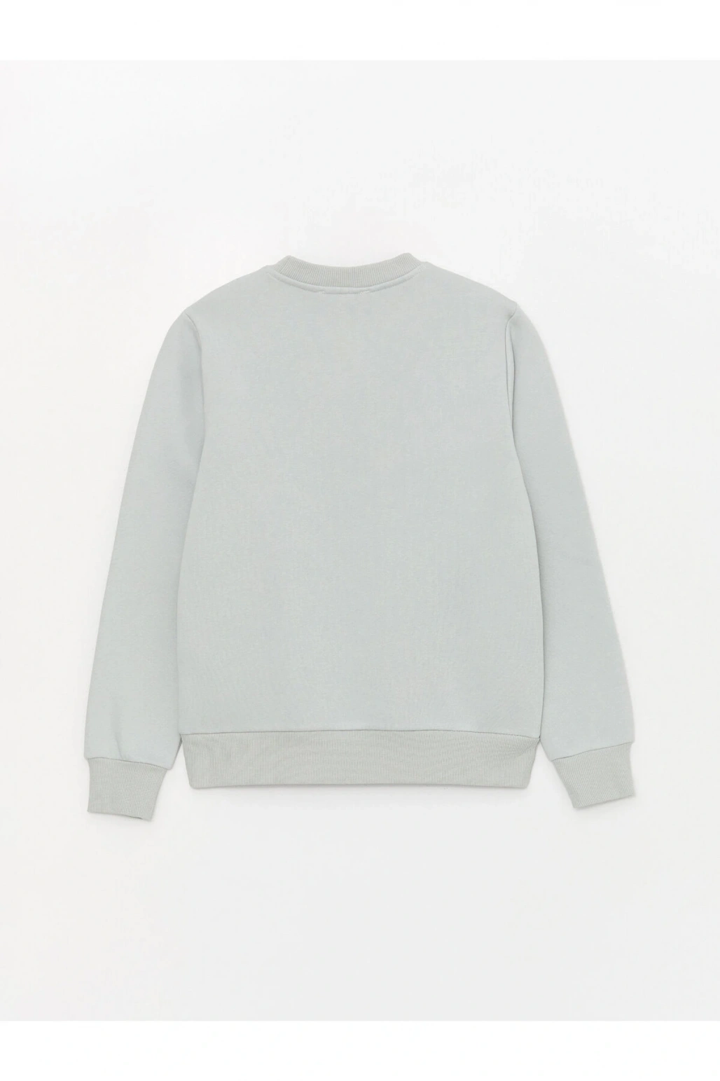 Bisiklet Yaka Baskılı Uzun Kollu Kadın Sweatshirt