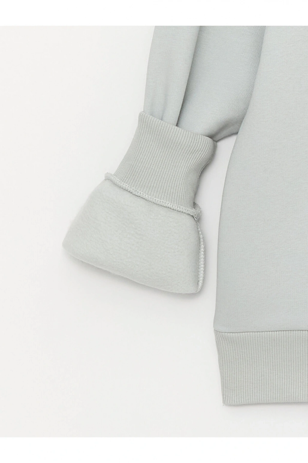 Bisiklet Yaka Baskılı Uzun Kollu Kadın Sweatshirt