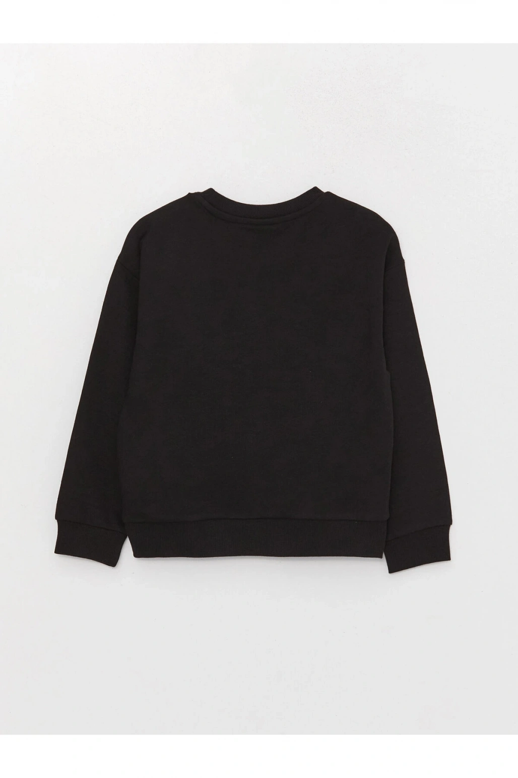 Bisiklet Yaka Baskılı Uzun Kollu Kız Çocuk Sweatshirt