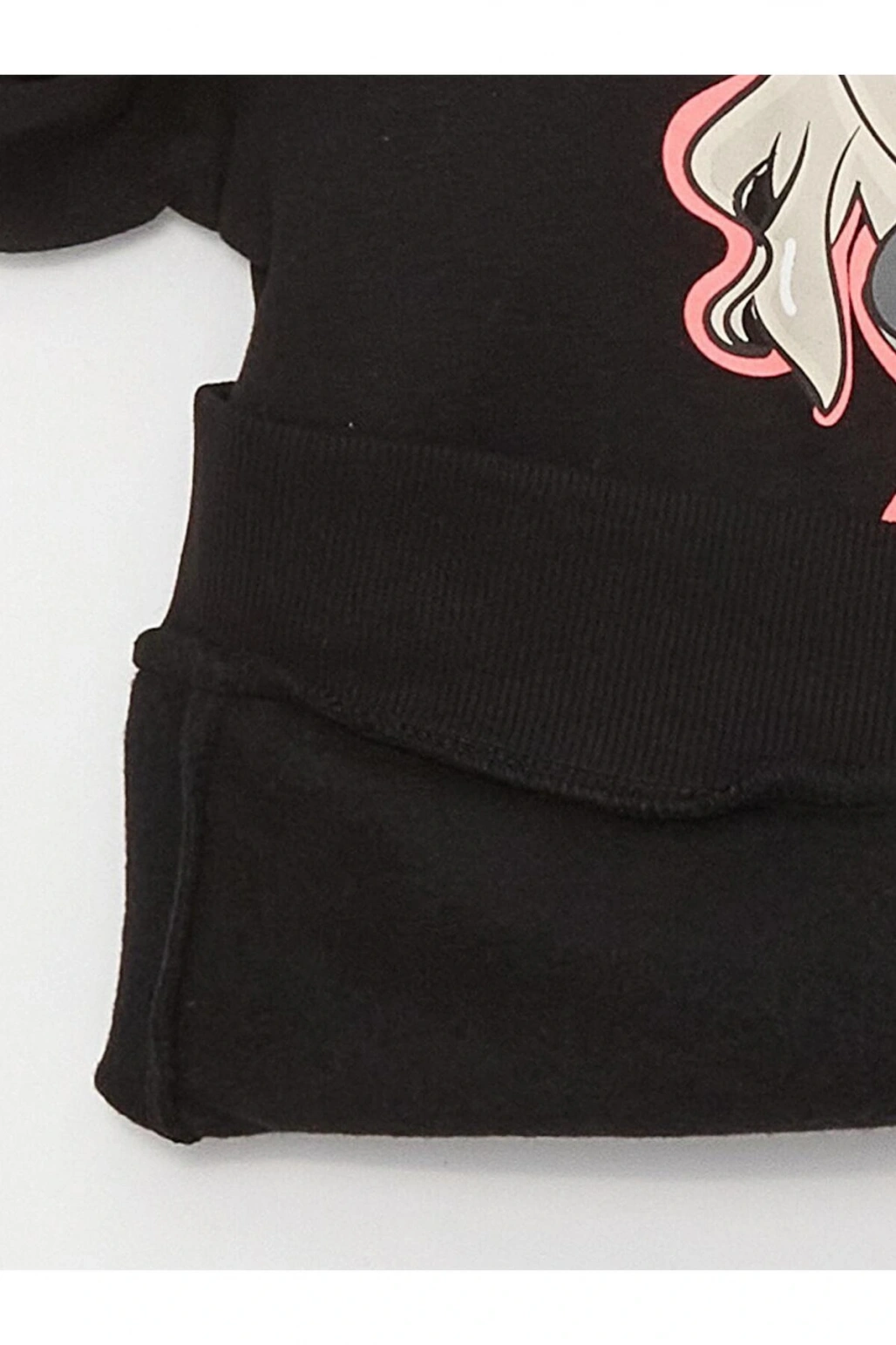 Bisiklet Yaka Baskılı Uzun Kollu Kız Çocuk Sweatshirt (W3)