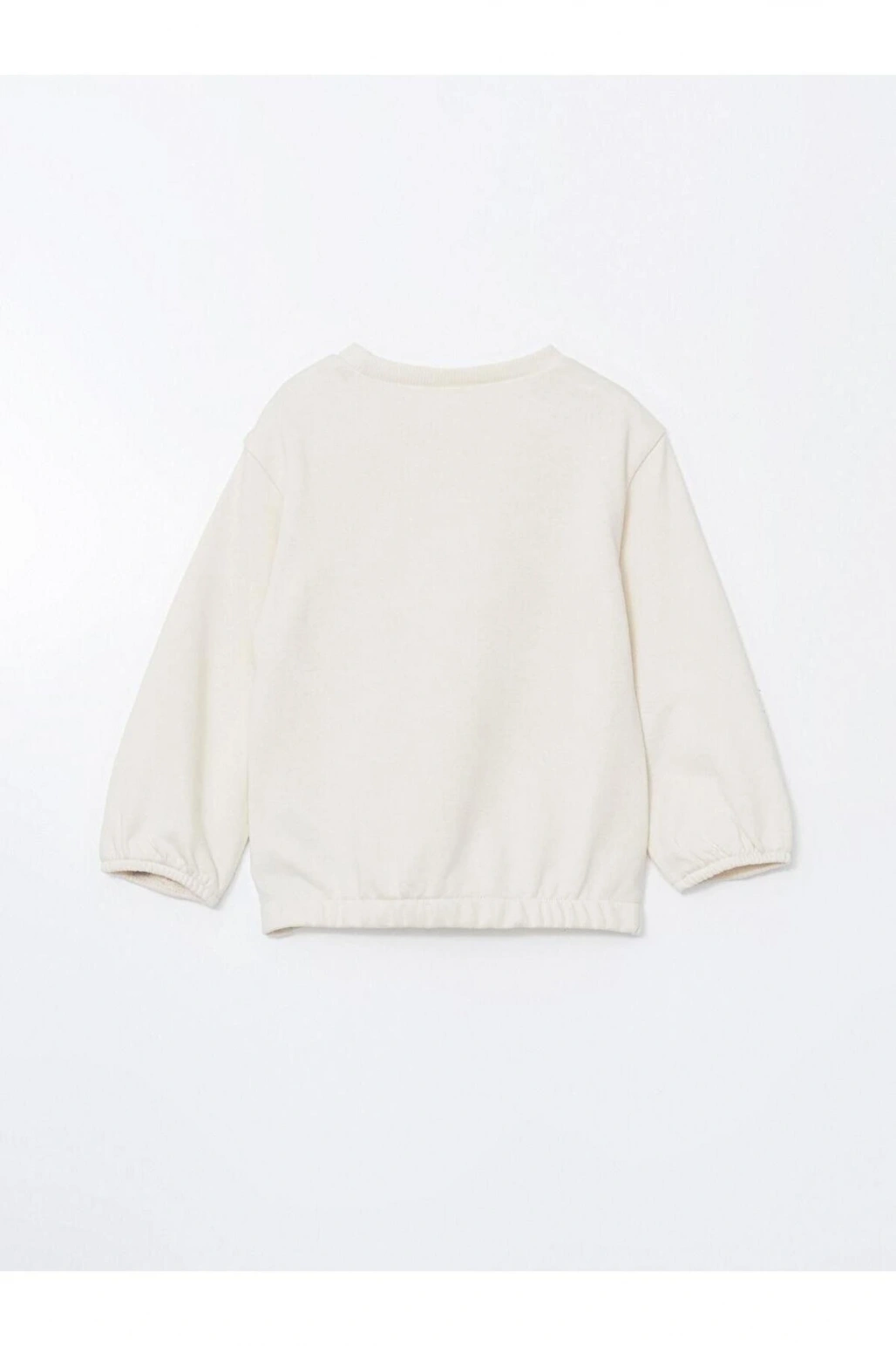 Bisiklet Yaka Çiçekli Kız Çocuk Sweatshirt ve Tayt Pantolon 2li