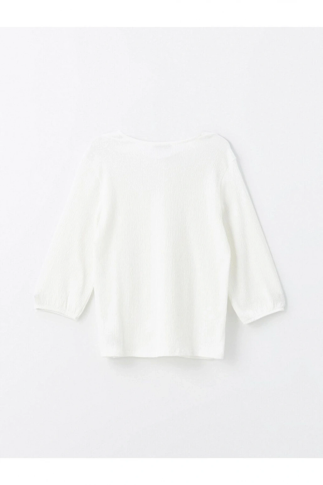 Bisiklet Yaka Çiçekli Uzun Kollu Kadın Bluz