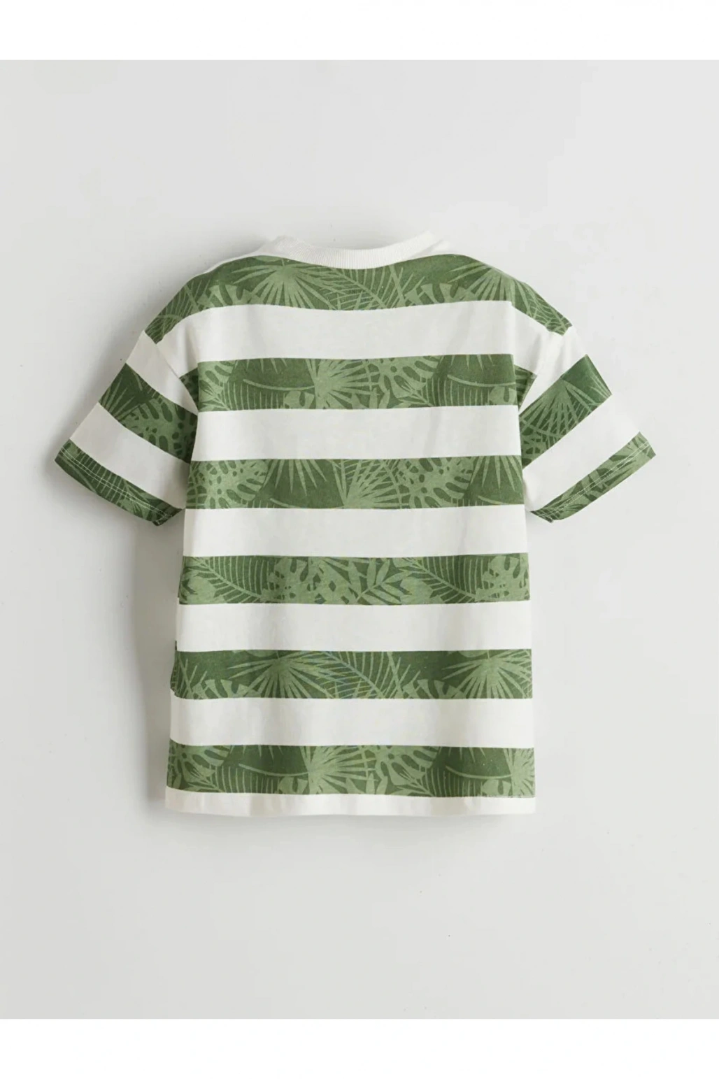 Bisiklet Yaka Çizgili Penye Erkek Çocuk Tişört