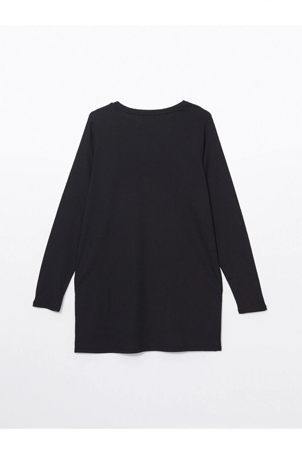 Bisiklet Yaka Dokulu Kadın Tunik