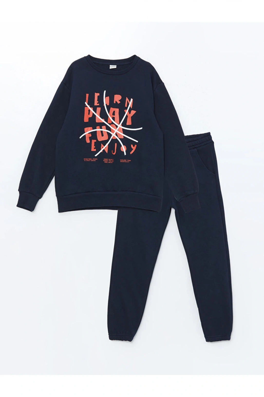 Bisiklet Yaka Erkek Çocuk Eşofman Takımı