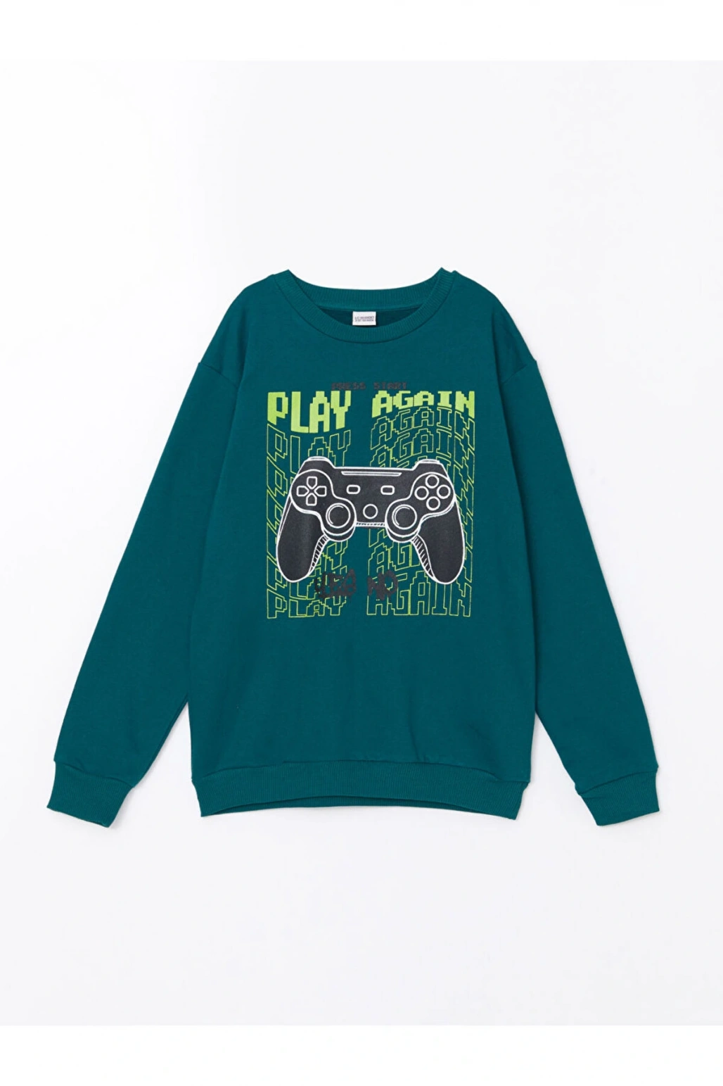 Bisiklet Yaka Erkek Çocuk Sweatshirt