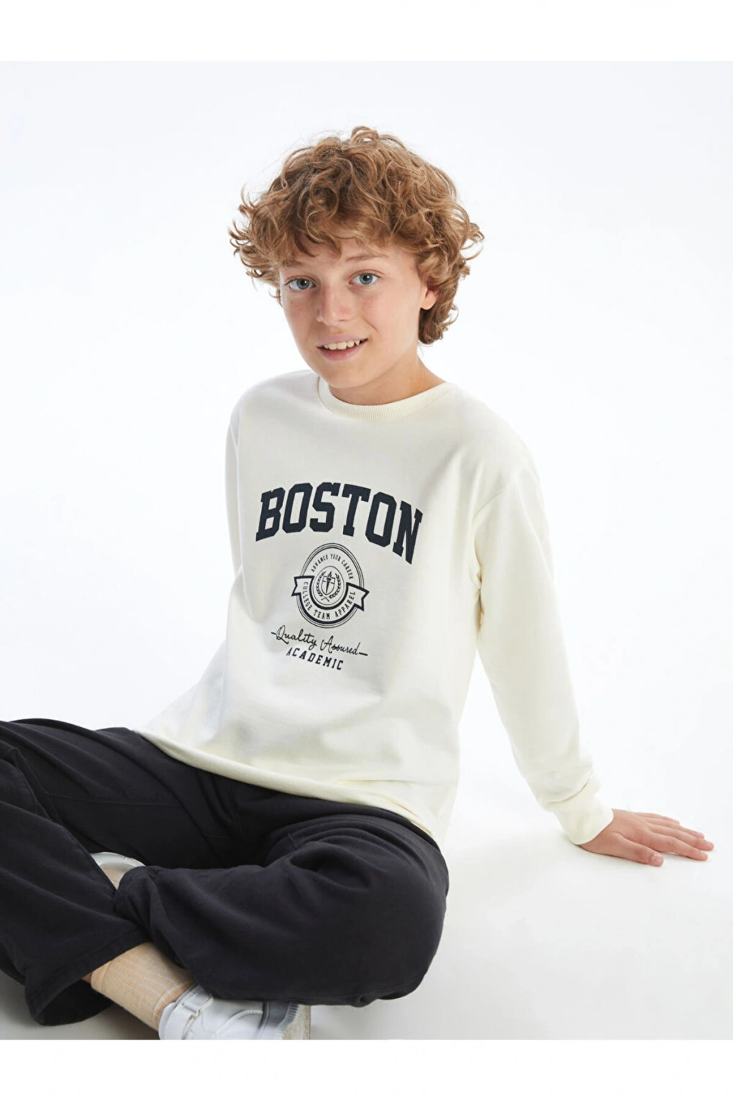 Bisiklet Yaka Erkek Çocuk Tişört