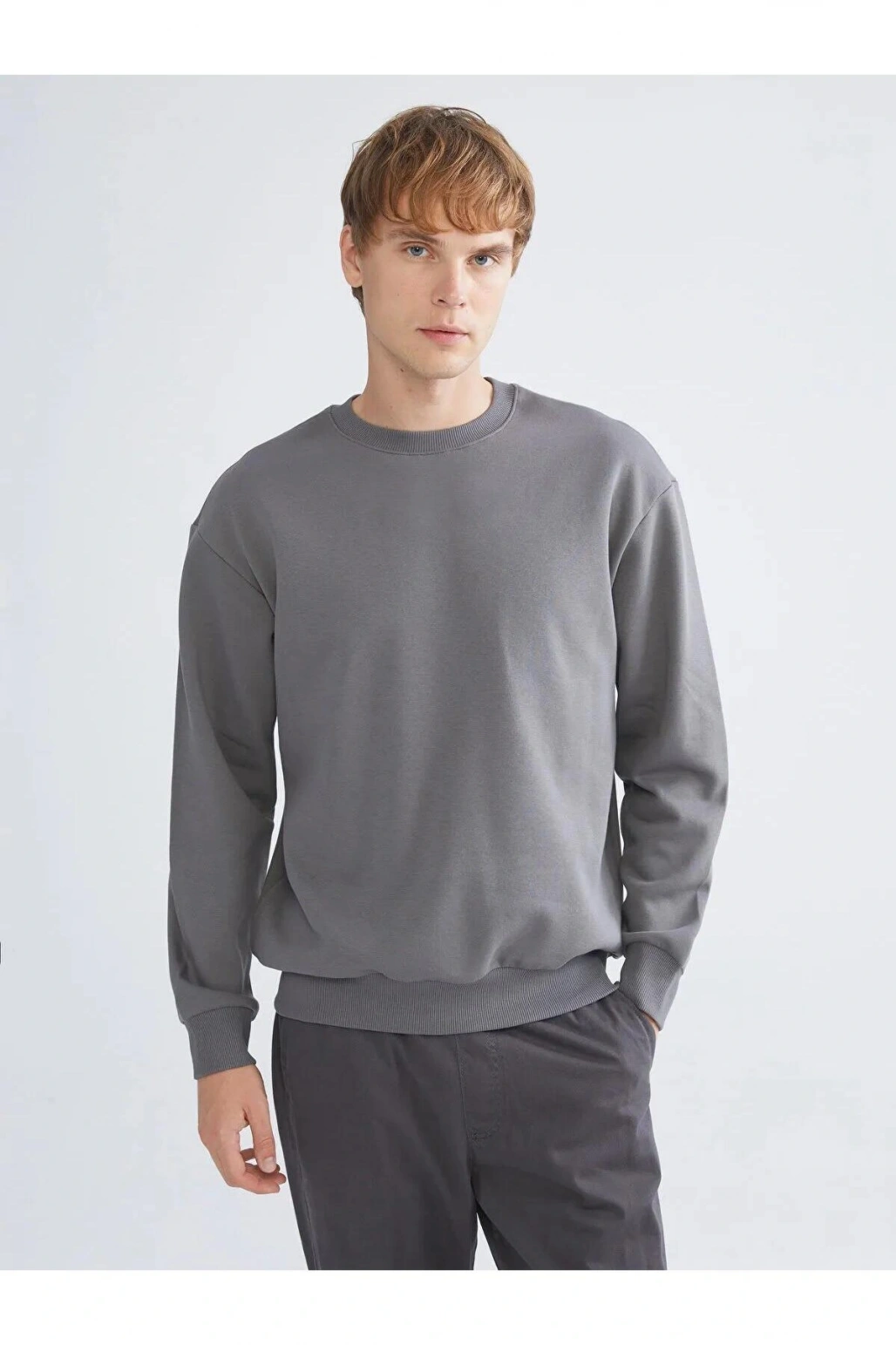 Bisiklet Yaka Erkek Sweatshirt (W5)