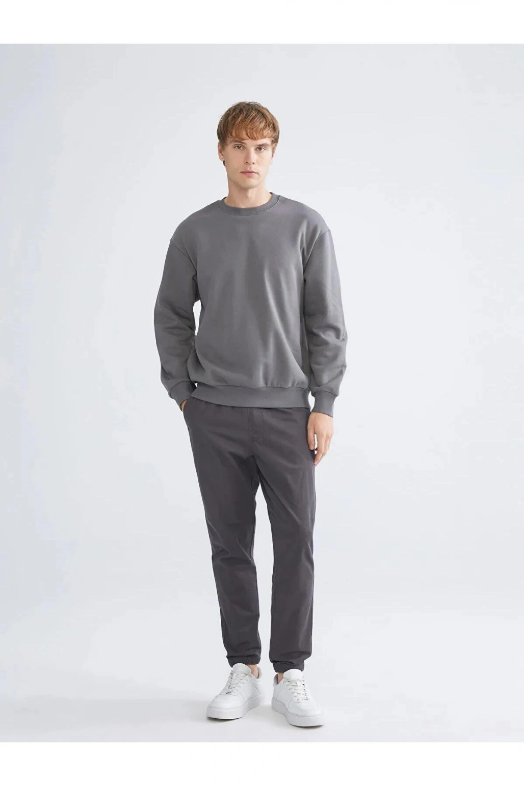 Bisiklet Yaka Erkek Sweatshirt (W5)