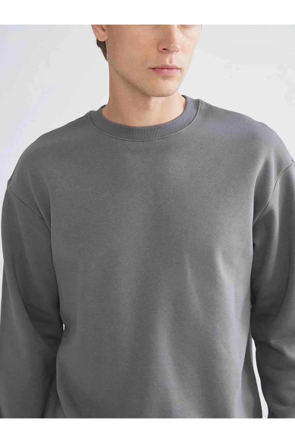 Bisiklet Yaka Erkek Sweatshirt (W5)