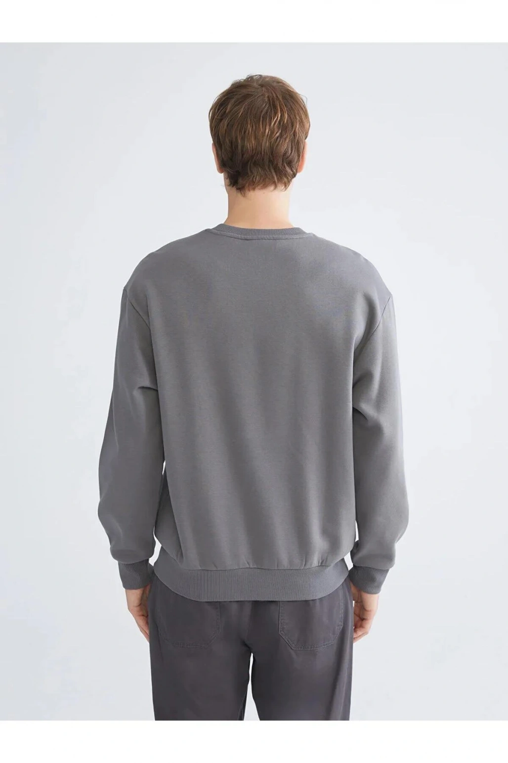 Bisiklet Yaka Erkek Sweatshirt (W5)