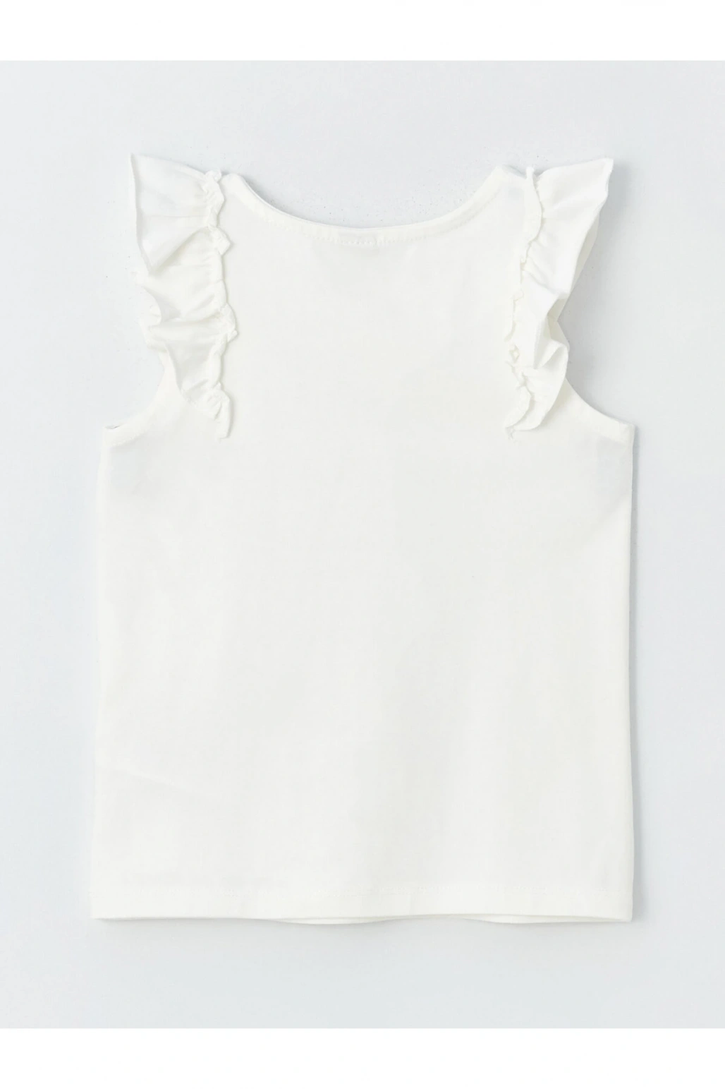 Bisiklet Yaka Fırfır Detaylı Kız Çocuk Atlet