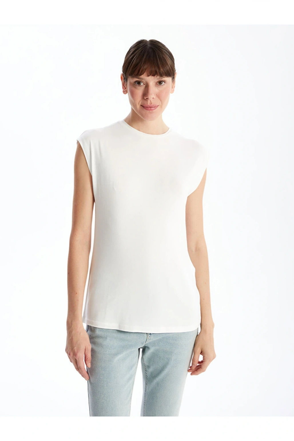 Bisiklet Yaka Kadın Tişört