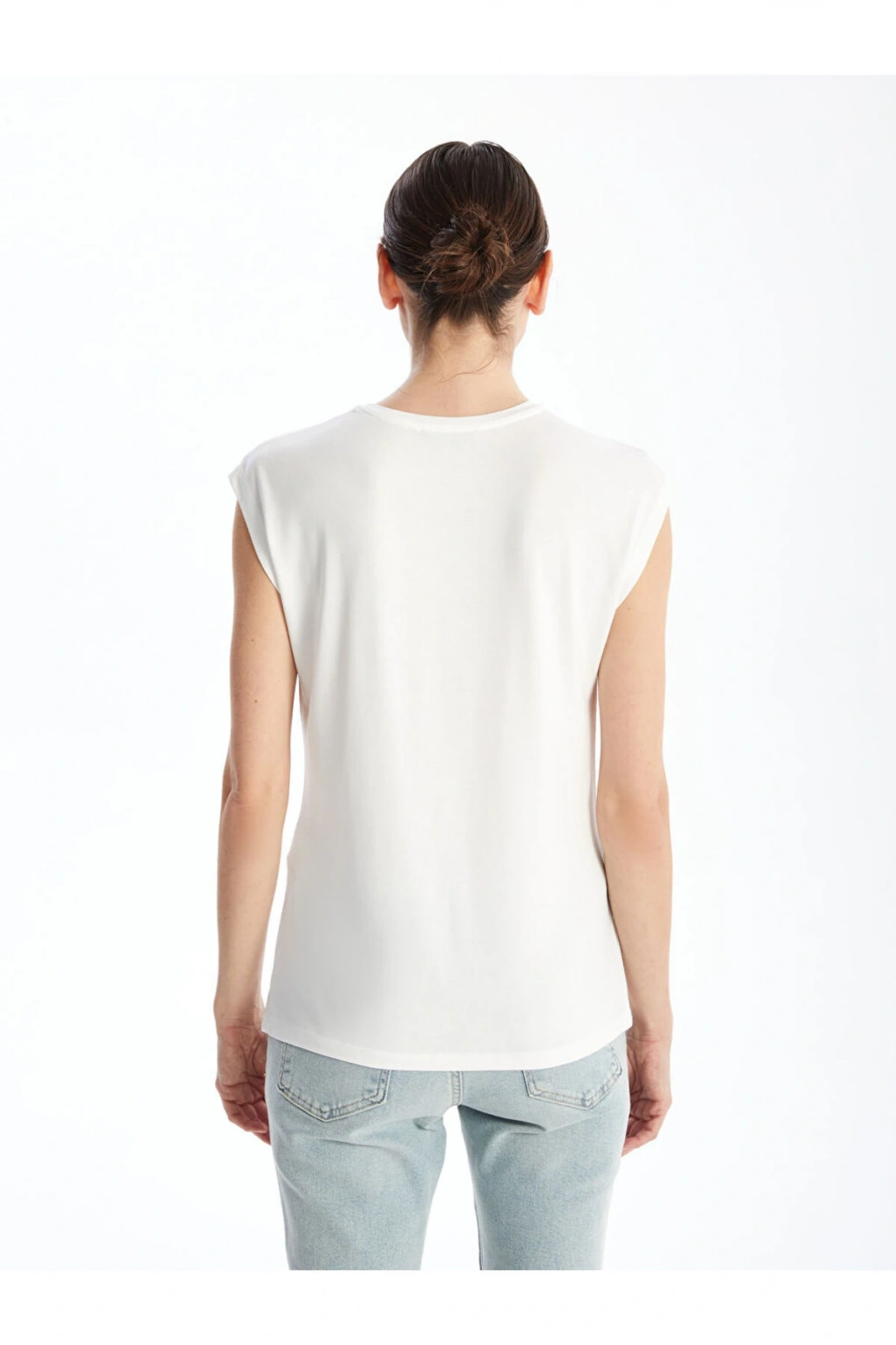 Bisiklet Yaka Kadın Tişört