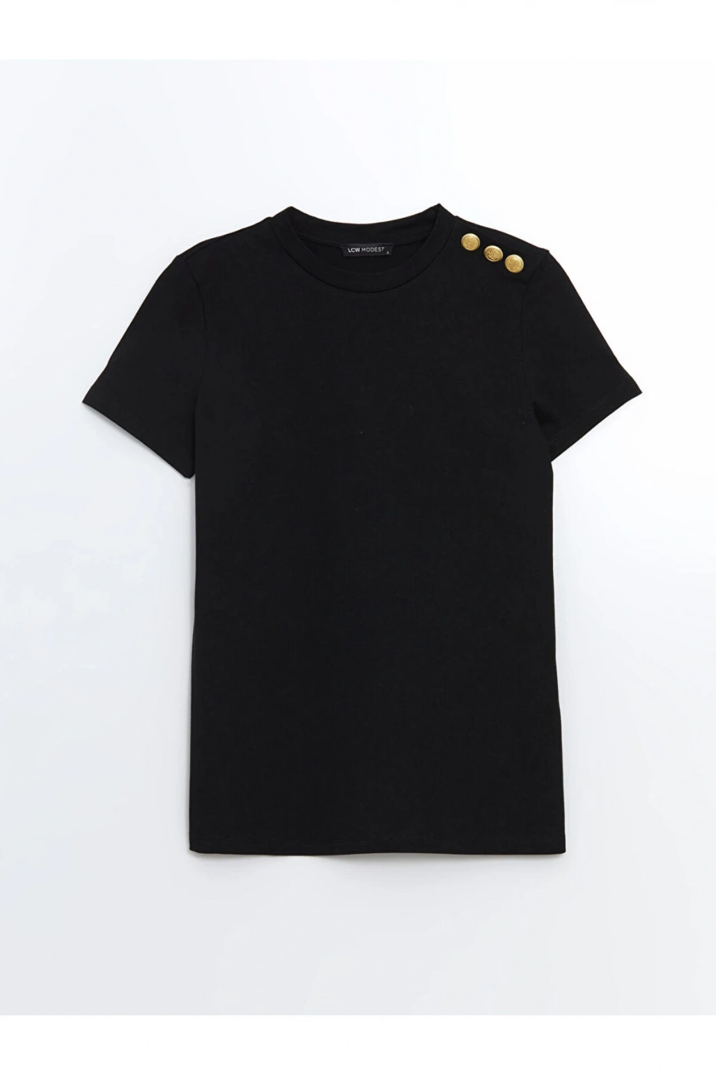 Bisiklet Yaka Kadın Tişört