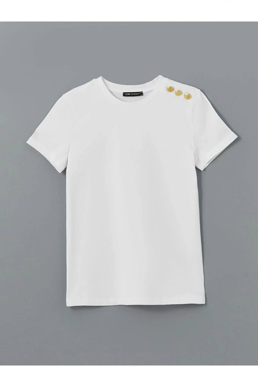 Bisiklet Yaka Kadın Tişört