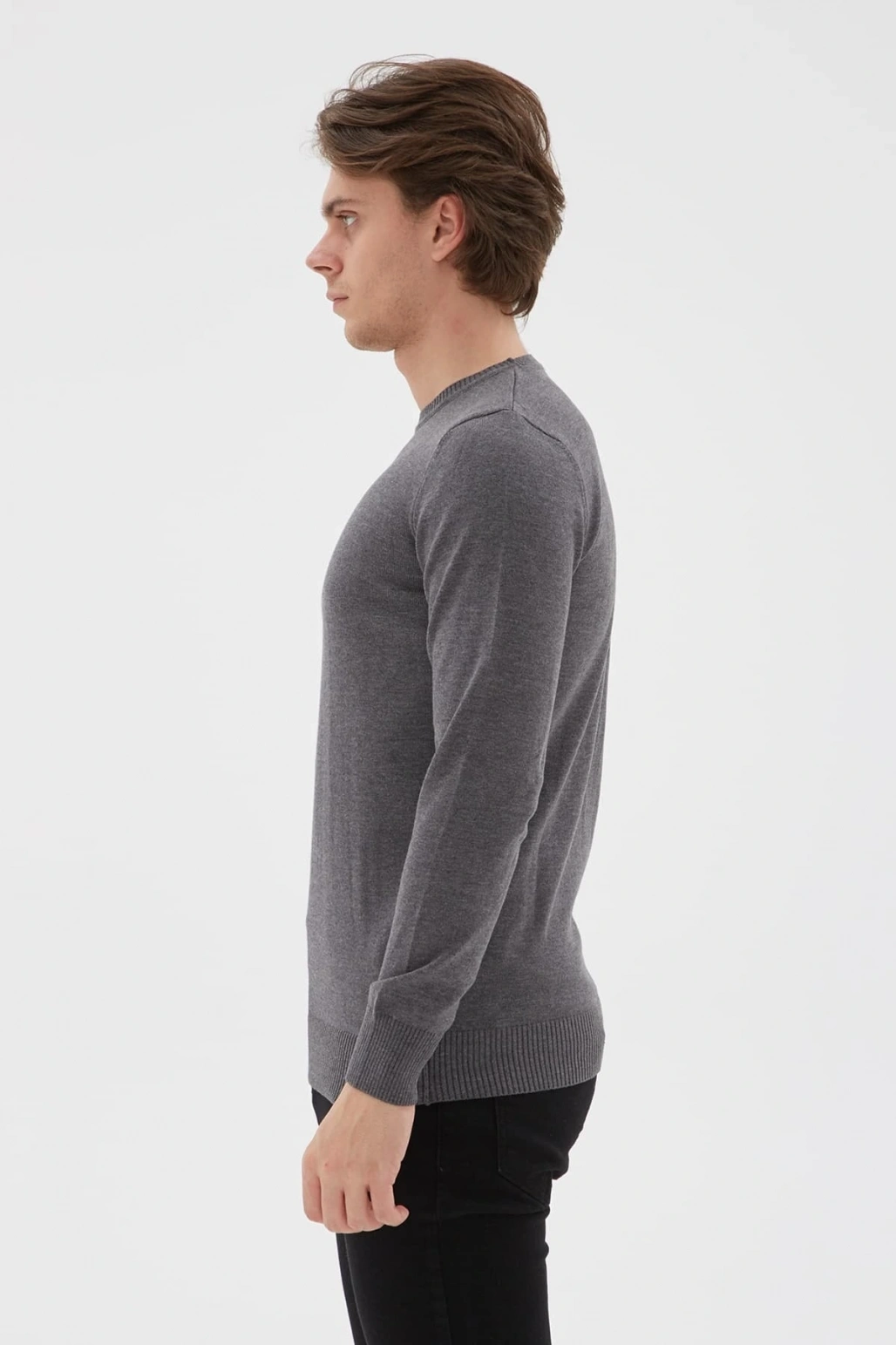 Bisiklet Yaka Kazak Antrasit / Anthracite