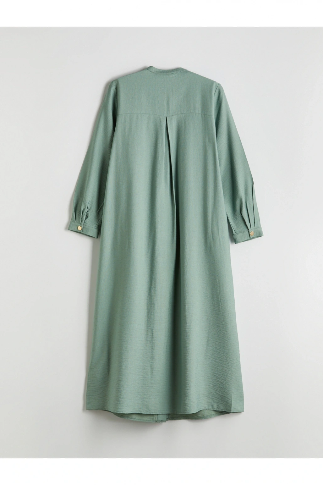 Bisiklet Yaka Keten Görünümlü Ferace