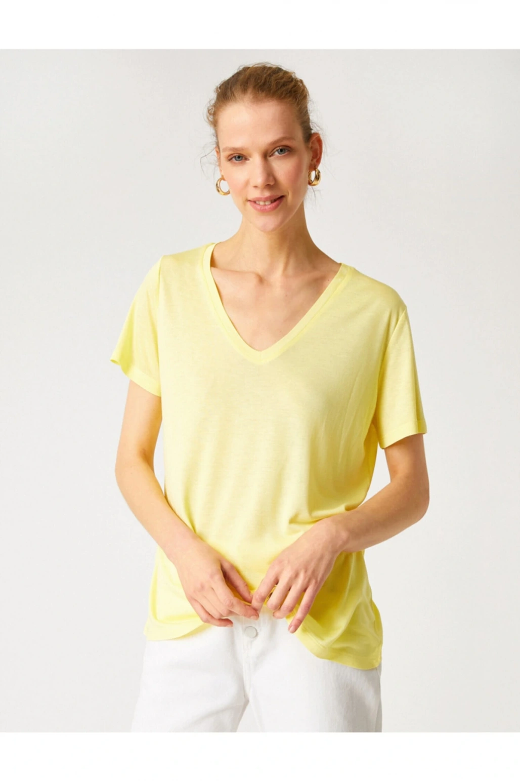 Bisiklet Yaka Kısa Kollu Basic Tişört