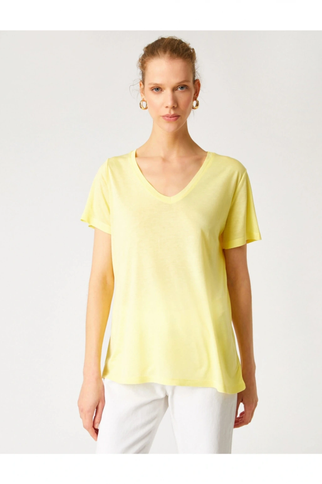 Bisiklet Yaka Kısa Kollu Basic Tişört