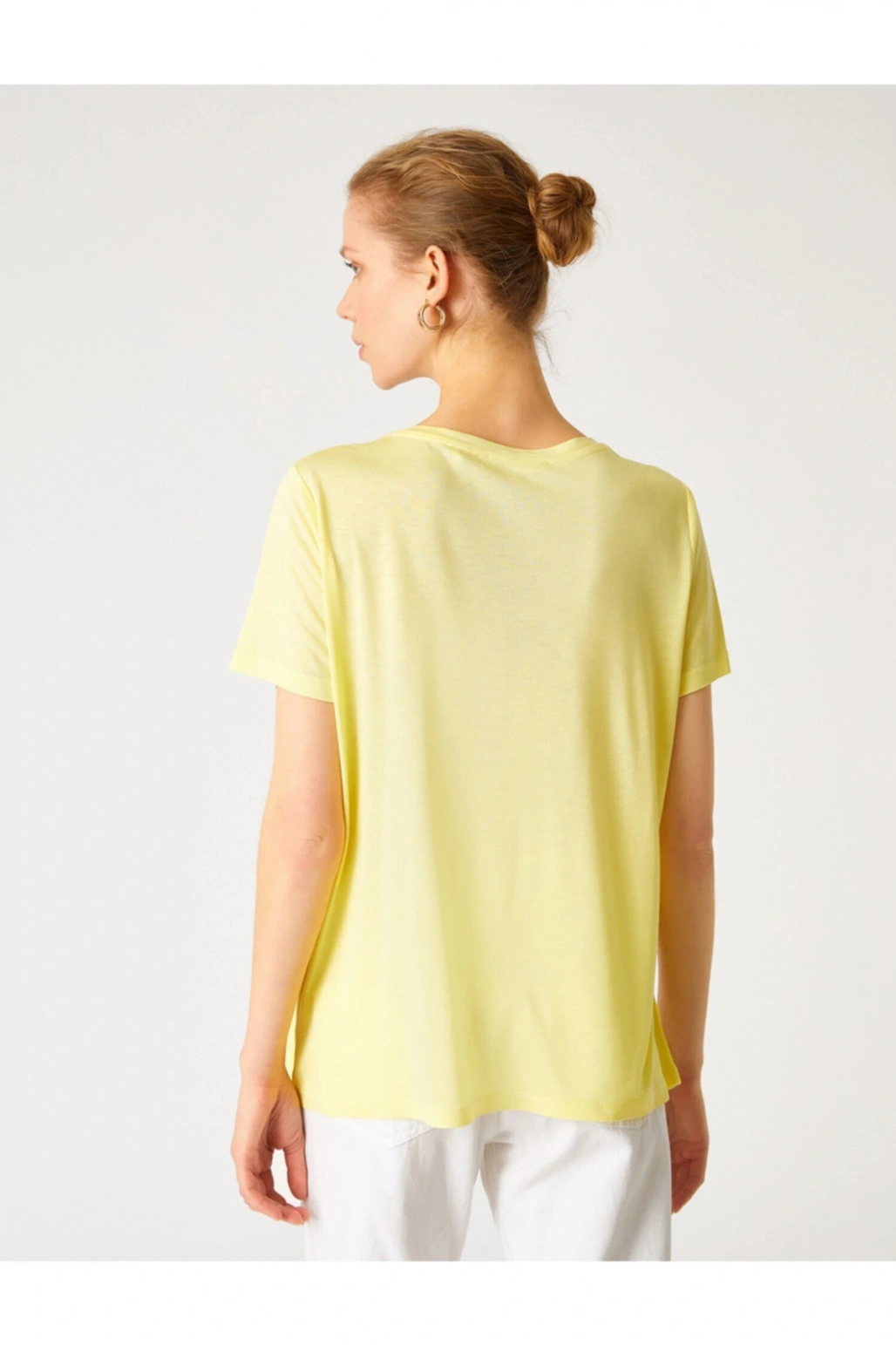 Bisiklet Yaka Kısa Kollu Basic Tişört