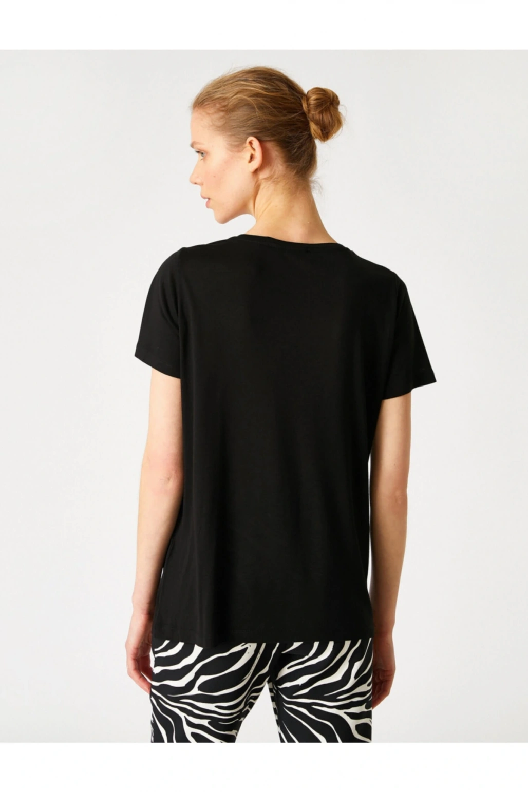 Bisiklet Yaka Kısa Kollu Basic Tişört