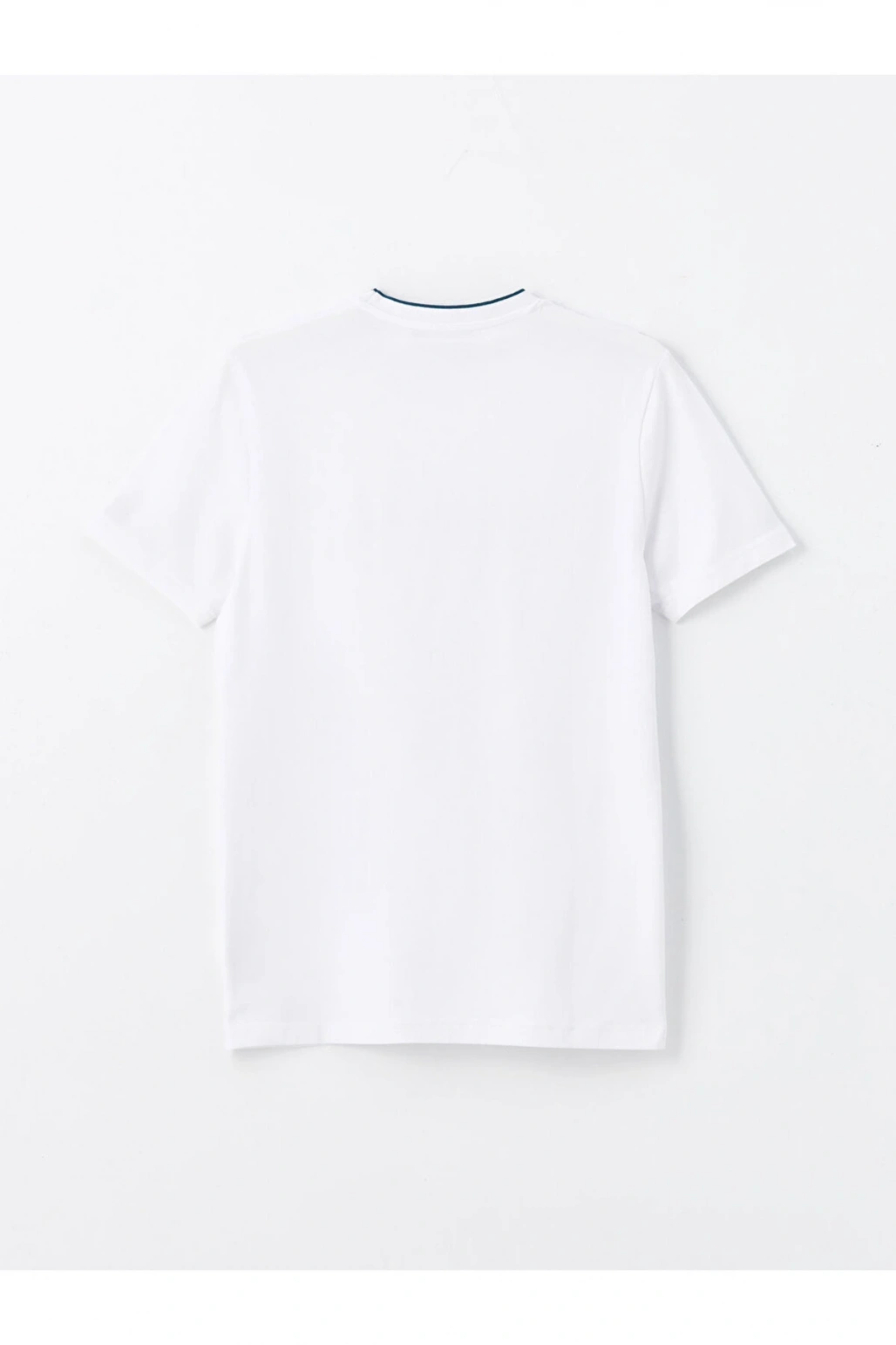 Bisiklet Yaka Kısa Kollu Baskılı Penye Erkek Tişört