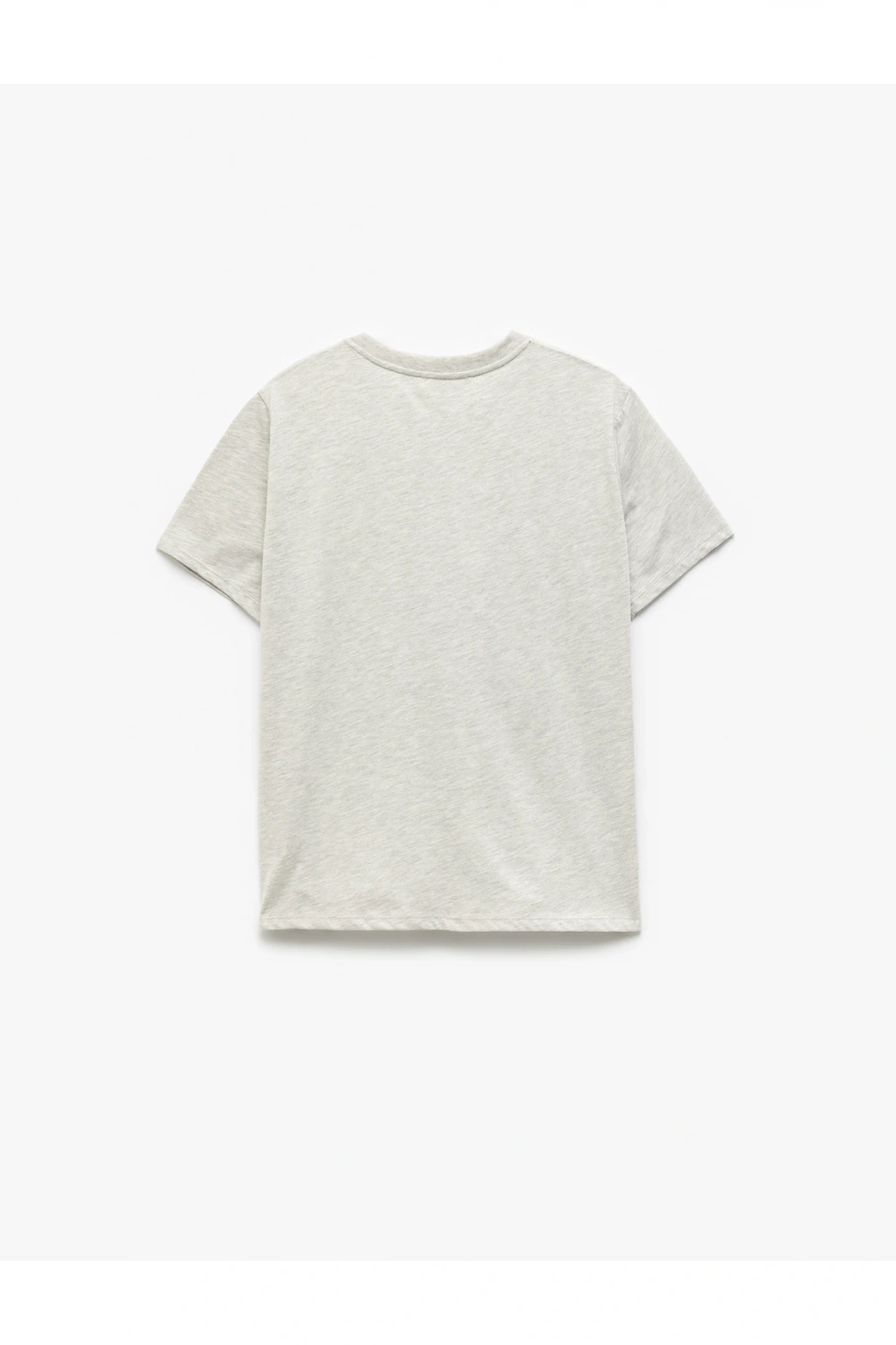 Bisiklet Yaka Kısa Kollu Baskılı Tişört