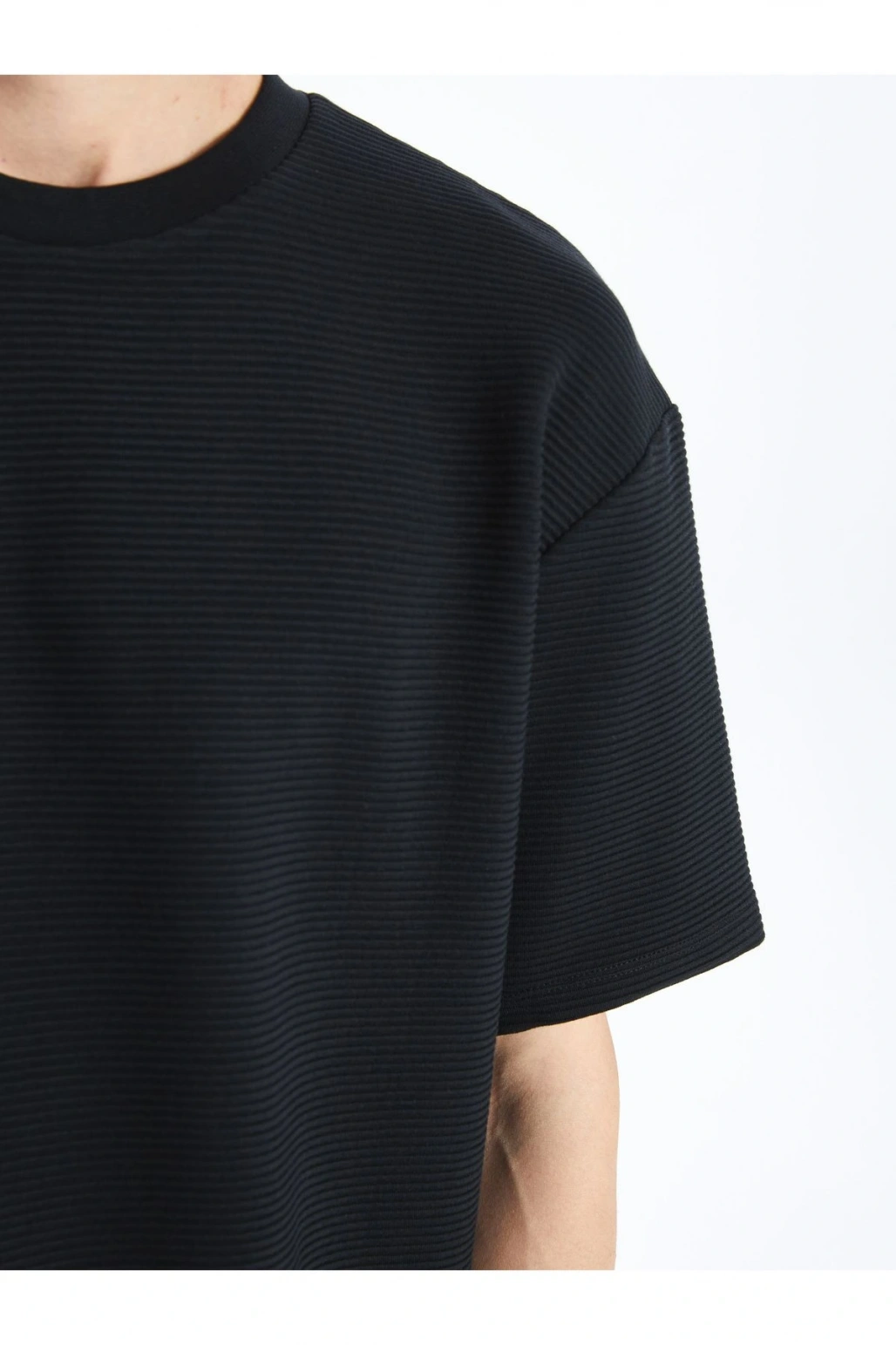 Bisiklet Yaka Kısa Kollu Erkek Tişört