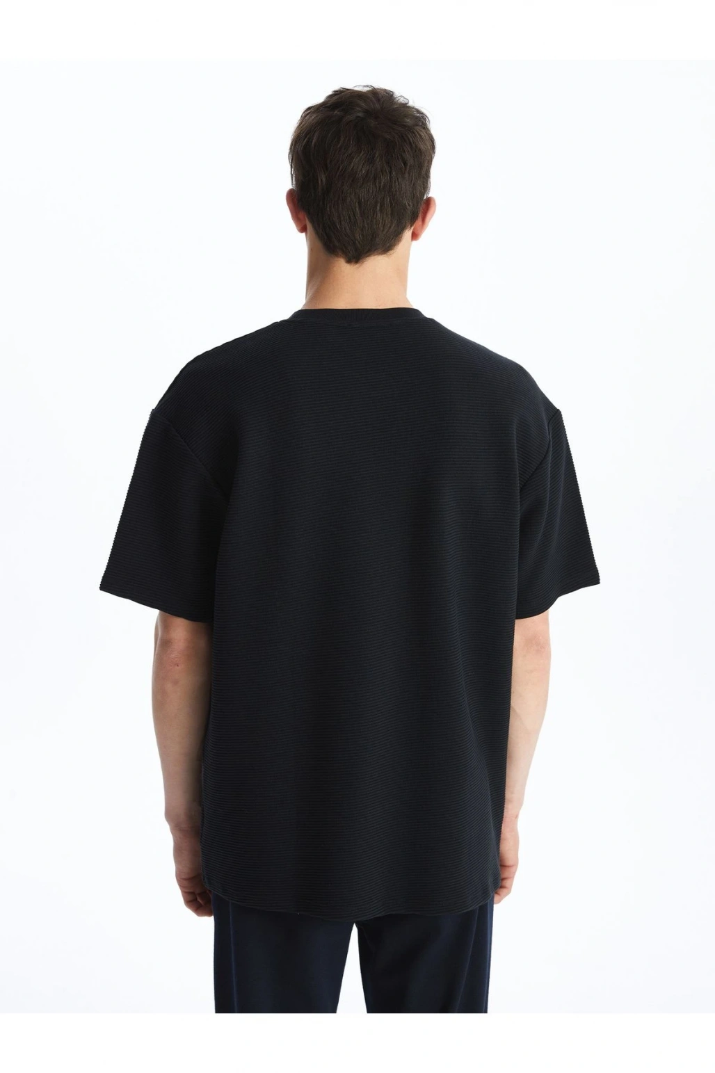 Bisiklet Yaka Kısa Kollu Erkek Tişört