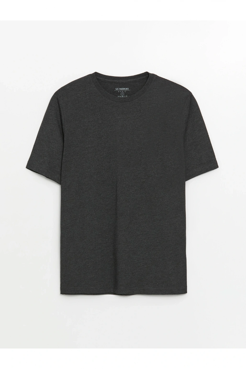 Bisiklet Yaka Kısa Kollu Penye Erkek Tişört