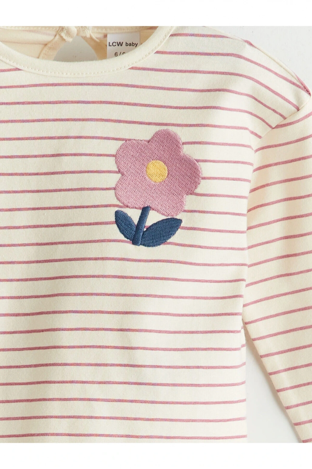 Bisiklet Yaka Kız Bebek Bluz ve Tayt 2li