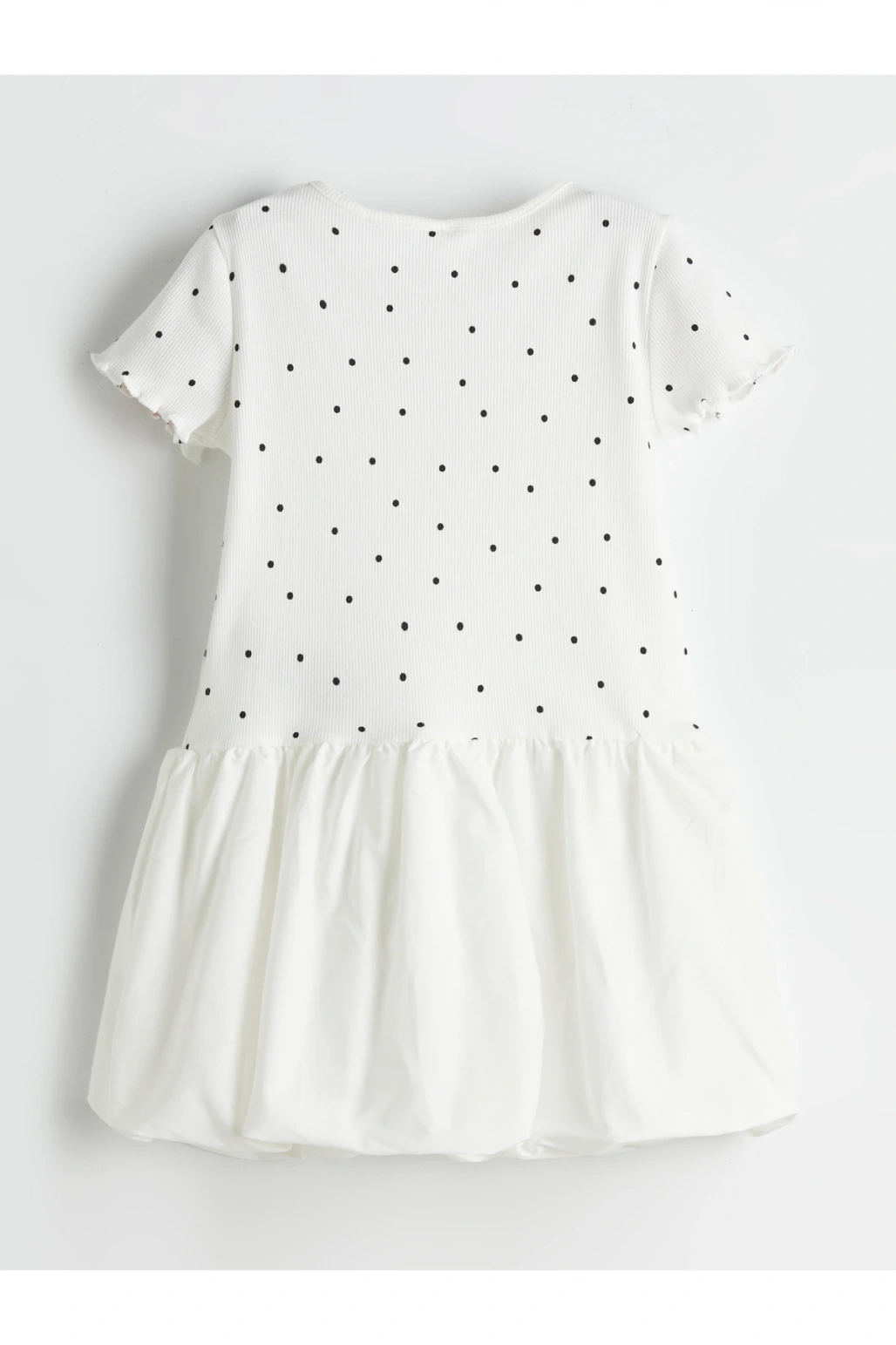 Bisiklet Yaka Kız Çocuk Kaşkorse Elbise