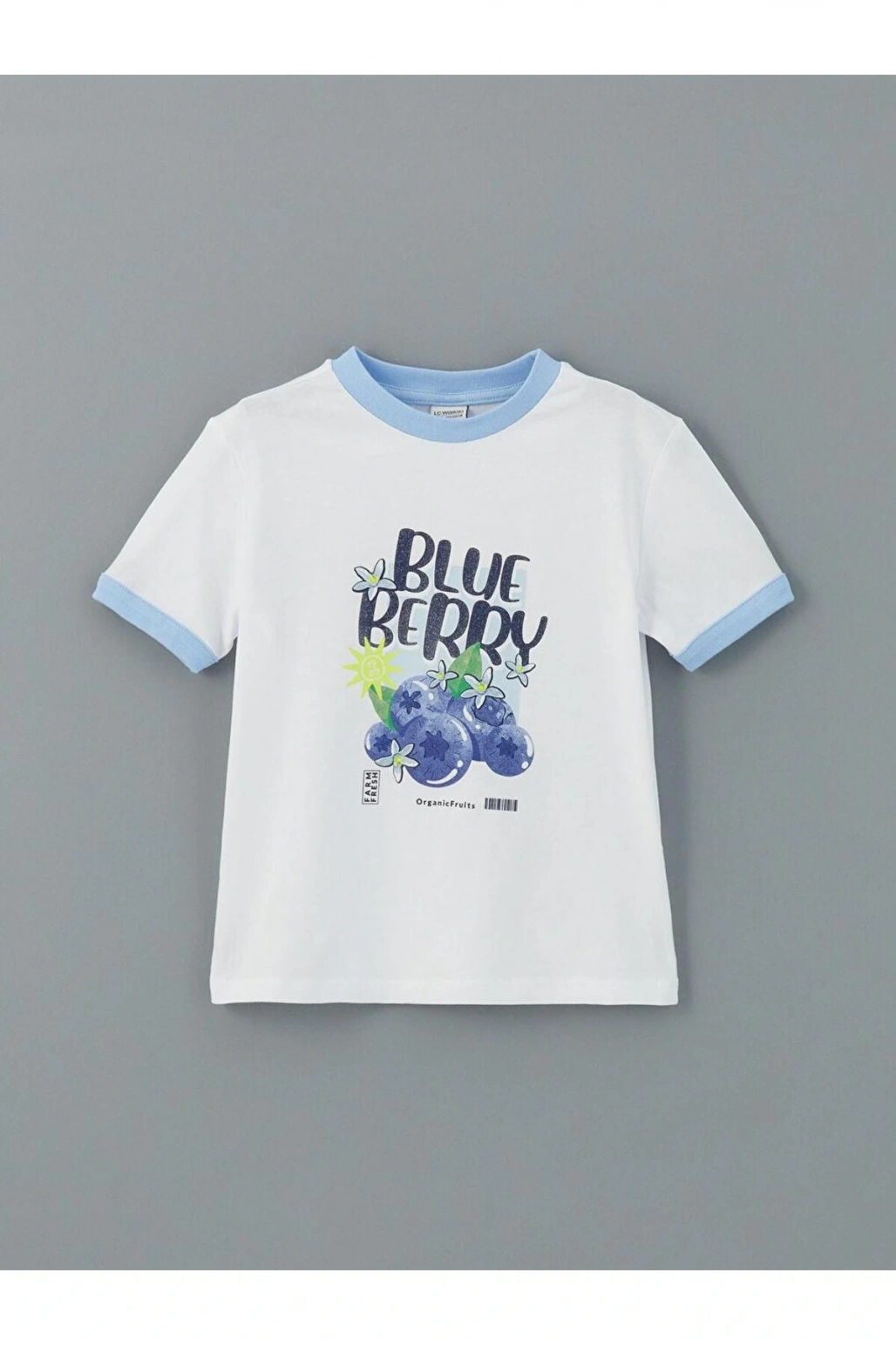 Bisiklet Yaka Kız Çocuk Tişört (S5)