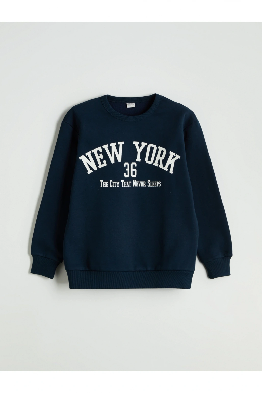 Bisiklet Yaka New York Baskılı Erkek Çocuk Eşofman Takımı