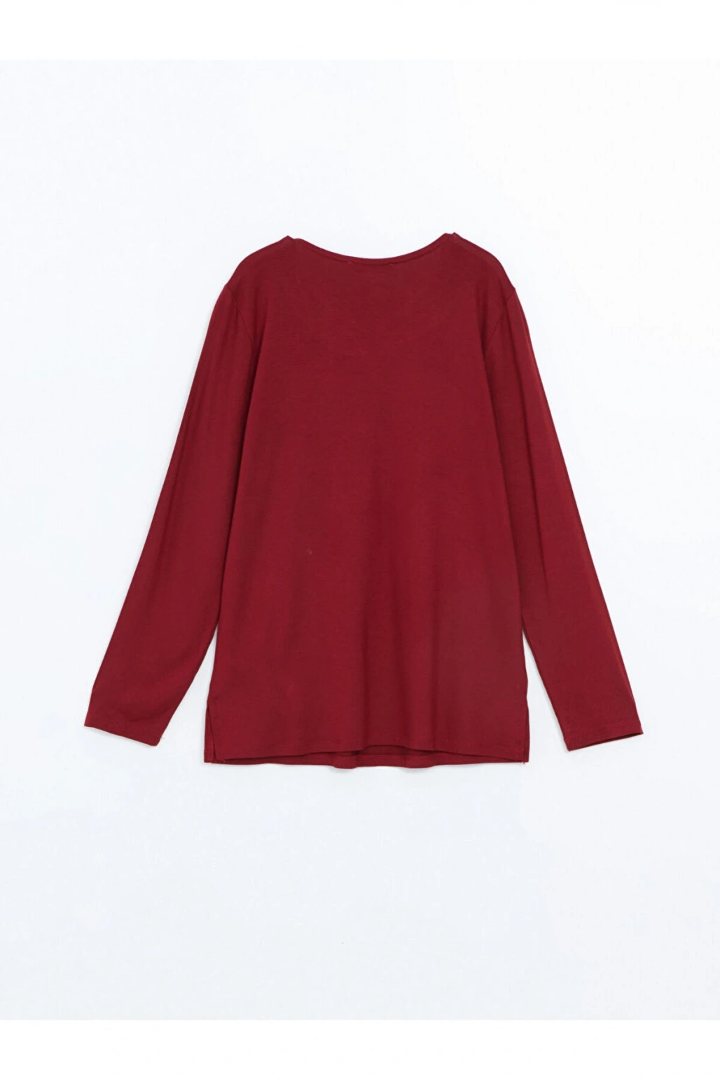 Bisiklet Yaka Parlak Taş Baskılı Kadın Bluz