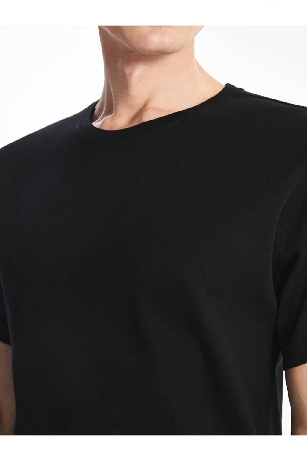 Bisiklet Yaka Penye Erkek Tişört (S5)