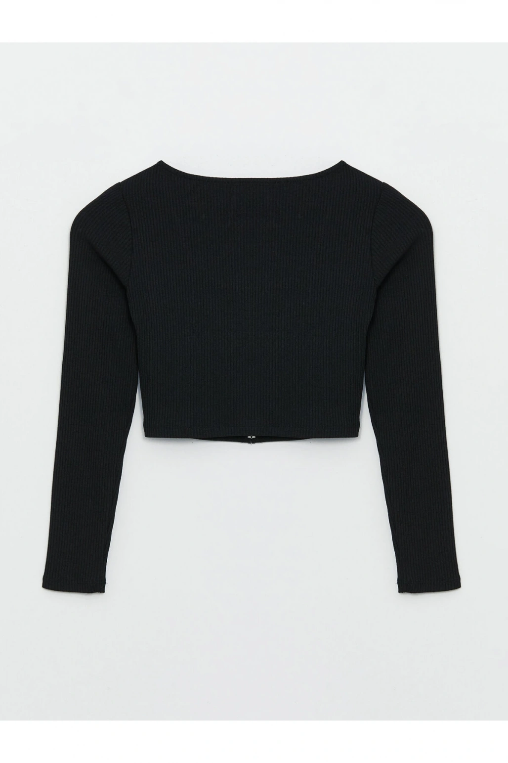 Bisiklet Yaka Taş Baskılı Uzun Kollu Kadın Hırka