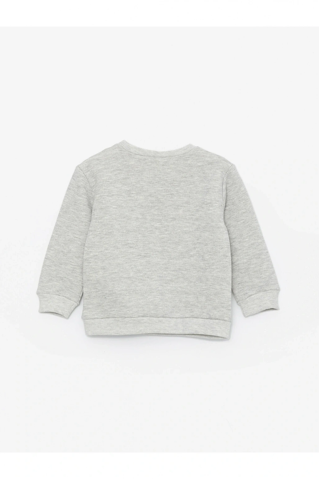 Bisiklet Yaka Uzun Kollu Baskılı Erkek Bebek Sweatshirt ve Eşofman Altı 2li Takım