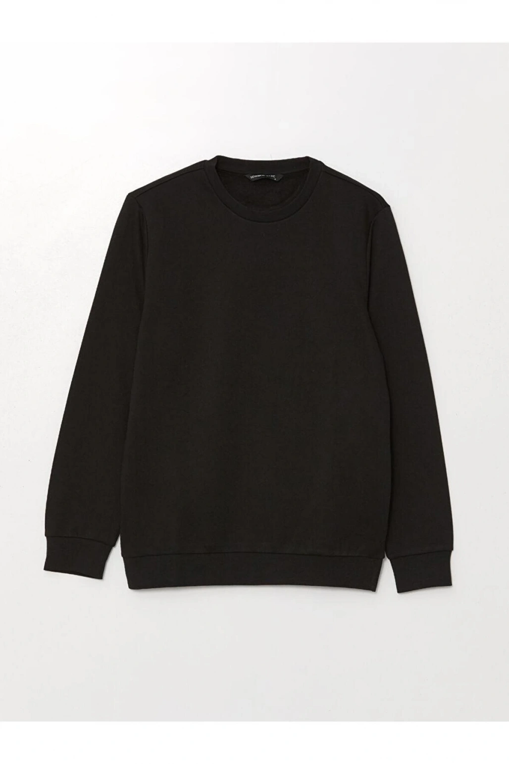 Bisiklet Yaka Uzun Kollu Erkek Kalın Sweatshirt (W4)