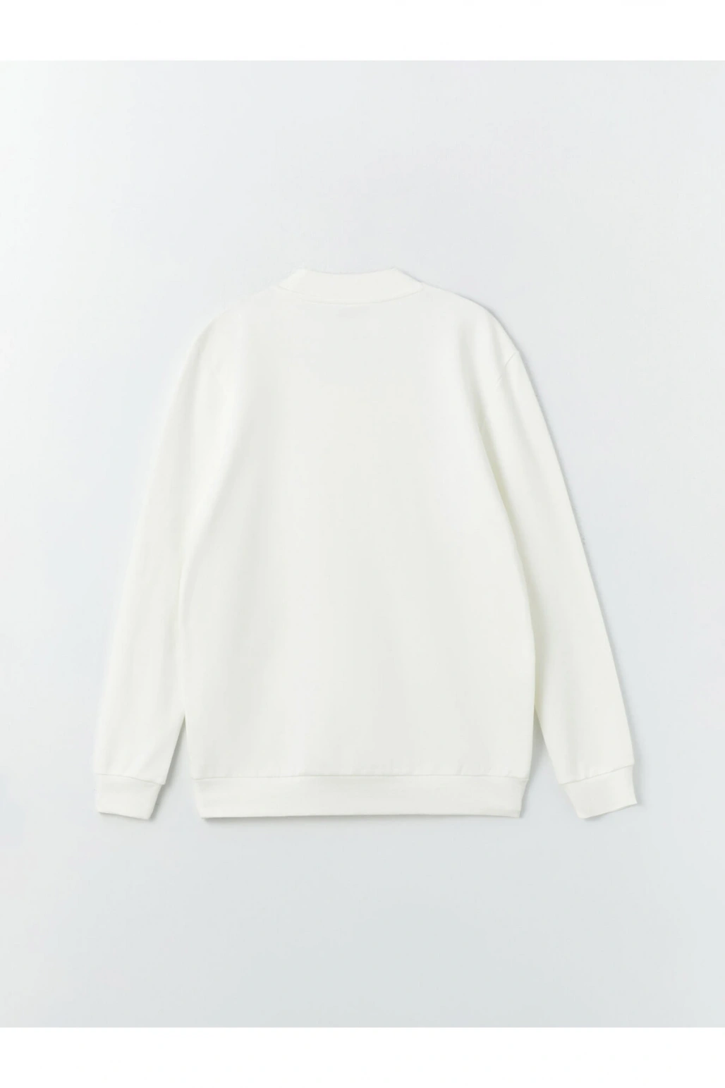 Bisiklet Yaka Uzun Kollu Erkek Sweatshirt