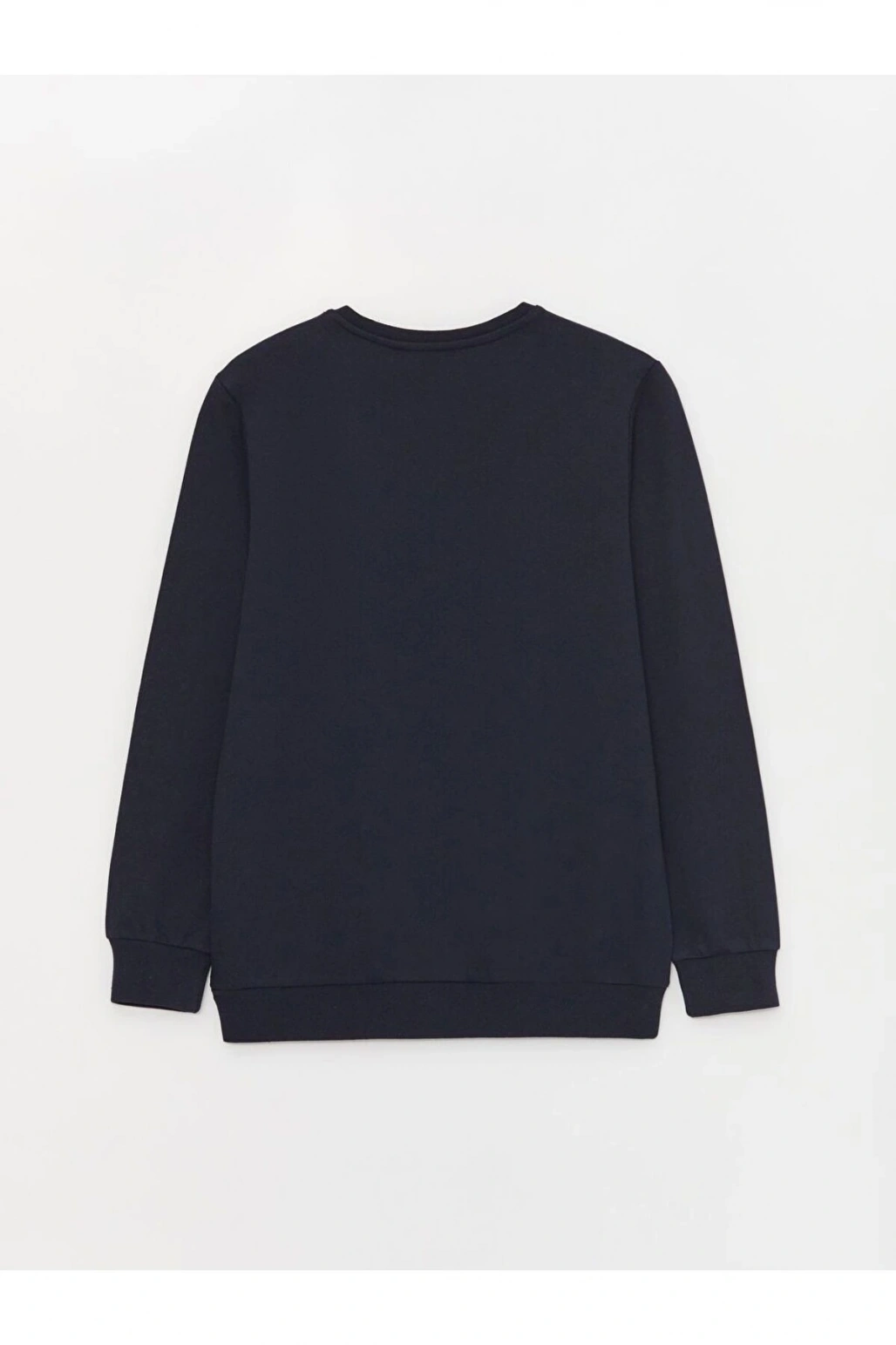 Bisiklet Yaka Uzun Kollu Erkek Sweatshirt